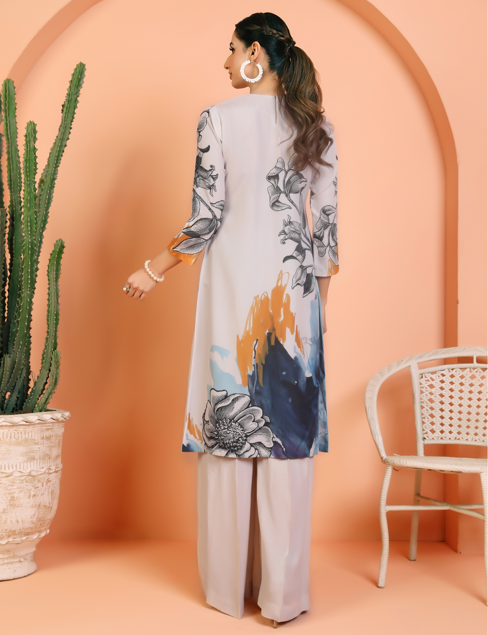 Model Wearing Russian Grip